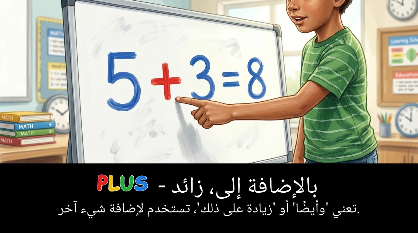 Arabic Illustration for plus